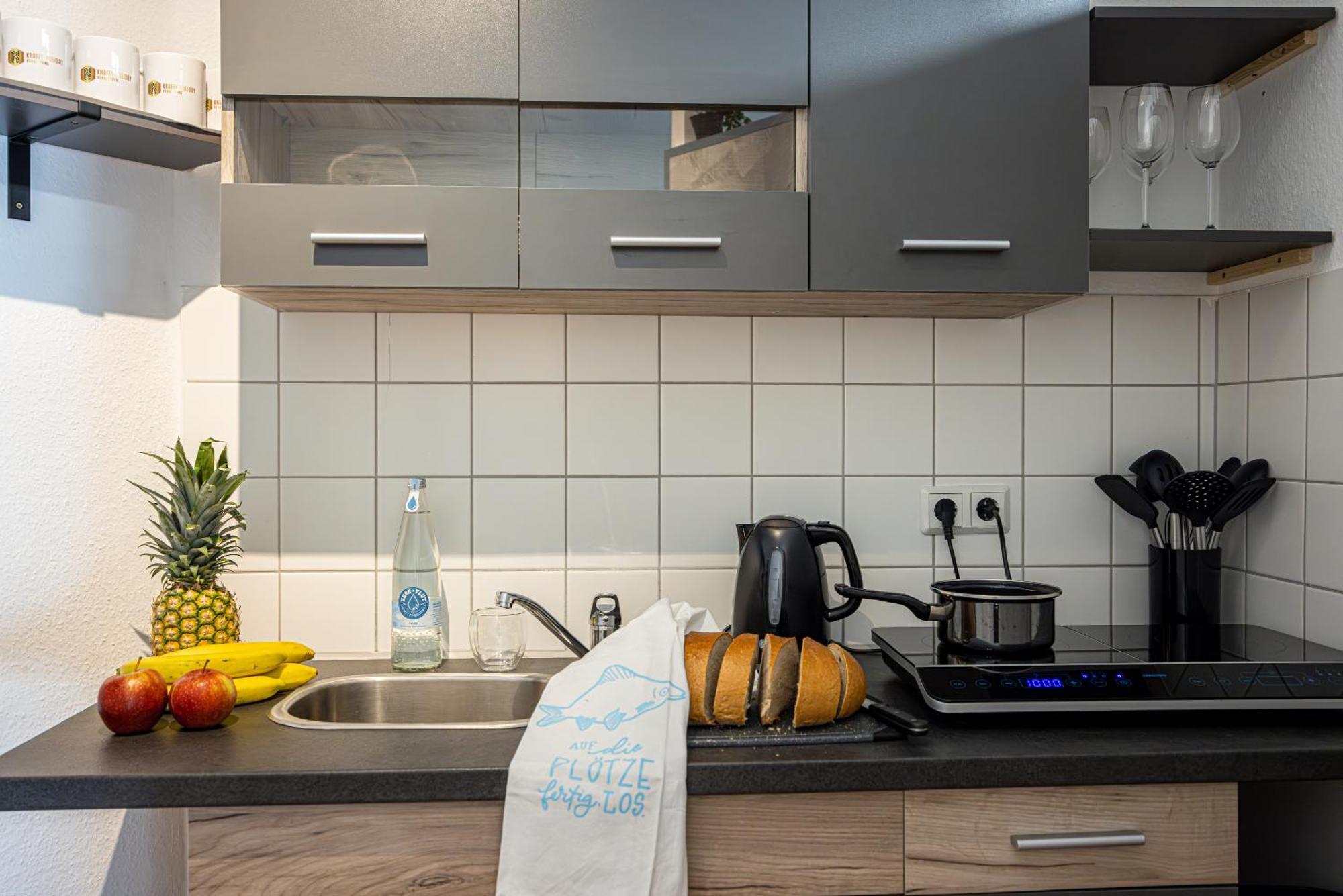 Luxus City Apartment Sauna Balkon Kueche Zentral Rostock Exterior foto